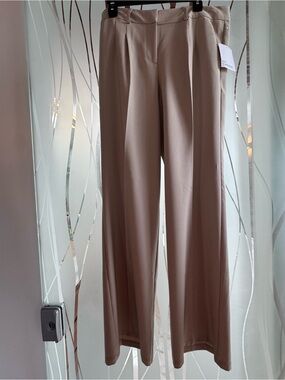 89th & Madison Wide-Leg Trousers in Taupe